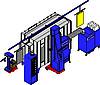 Automatisierte Pulverbeschichtungsanlage Automatisierte Pulverbeschichtungsanlage